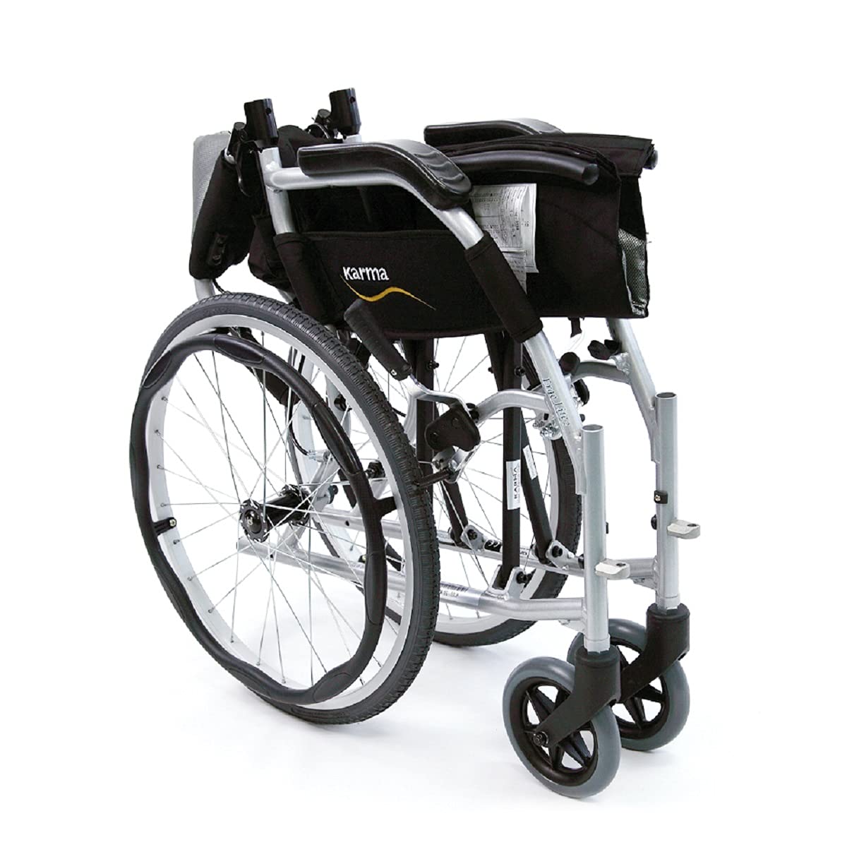 Karman K-2512 19 lbs Ultra Light Ergonomic Wheelchair with Removable Footrest