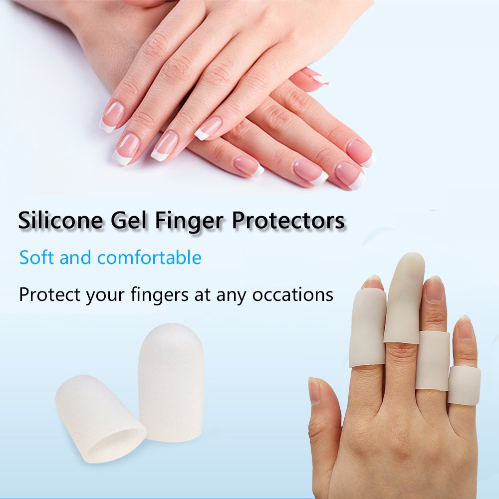 JreryKEY Finger Protectors Finger Caps Silicone Fingertips Protection