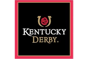 WESTRICK Kentucky Derby Napkins - 151st Anniversary 2025 Kentucky Derby Icon Luncheon Napkins - Kentucky Derby Decorations (Black and Red) - Pack of 16