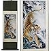 Sweethome Asian Silk Wall Scroll & Picture Scroll Calligraphy Hanging Artwork (The Tiger Coming Down)