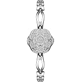 ADSBIAOYE Elegant Women's Watch Flower-Shaped Diamond flip Fashion Luxury Bracelet Dress Women Watch 30 M Waterproof Quartz Female Wristwatc