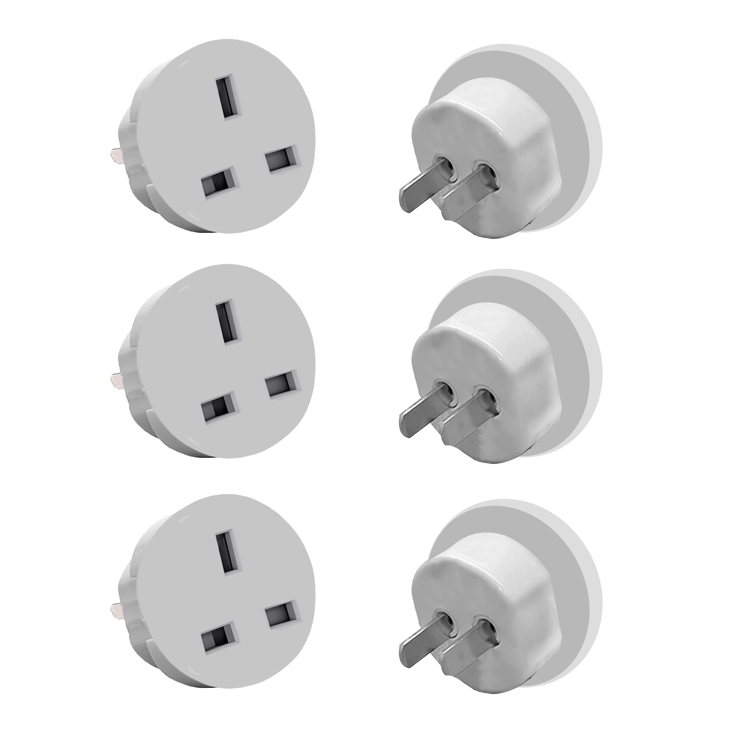 Luqune 3 USA Travel Adapter,UK to USA Plug Adapter,Travel Adaptor, UK to US Plug Adaptor, UK to US Travel Adaptor suitable for USA, Travel Adaptor-TypeG to TypeA