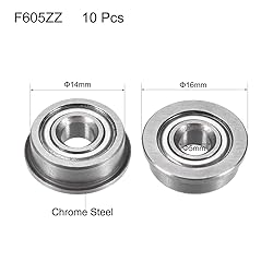 uxcell F605ZZ Flanged Ball Bearing 5x14x5mm Double