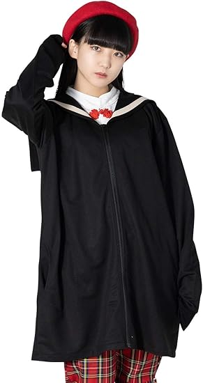 Amazon エーシーディーシーラグ セーラー Zipパーカー 長袖 Acdc Rag 原宿系 ファッション レディース 個性的 病みかわいい ブラック トレーナー パーカー 通販