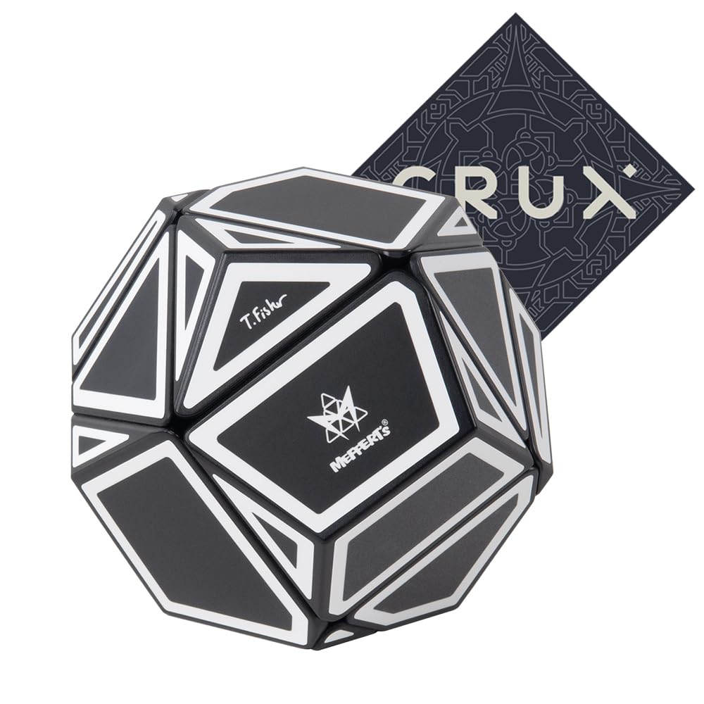 Meffert’s Ghost Cube Xtreme Puzzle - Very Difficult Unique Cube Style - Includes Crux Sticker
