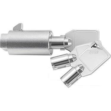 Cerradura Interruptor De Llave 12 Mm – Electrónica De Acero Inoxidable, Doble Cara, Con 2 Llaves Y Tuerca, Para Máquina Expendedora