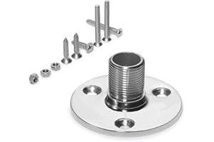 ZOMCHAIN Antenna Mount Base Marine Grade 316 Stainless Steel