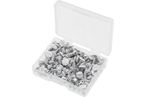 JUNLIWEI Wall Plate Screws, 100 pcs White Outlet Screws 3/8" Long 6-32 Thread Light Electrical Cover Panel Switch Plate Screws