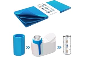 DOGAIN 4 Pieces Sublimation Tumbler Wrap Insert for Cricut Mug Press 3 Thicknesses Suitable for Sublimation Tumbler Blanks Mug Press Sublimation Wraps 9.8 x 4.7 Inch