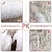Faux Fur Christmas Tree Skirt 35.4 inches Elegant White Xmas Holiday Tree Skirts for Christmas Decorations