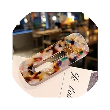 Amazon Com Acrylic Hairpins Leopard Rectangle Barrettes Acetate