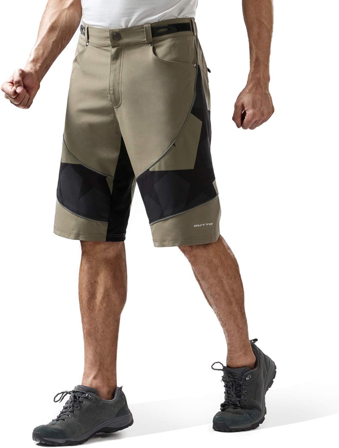 OUTTO Men's Bike Shorts Mountain Biking Bicycle MTB Downhill Casual Loose Cycling Clothing
