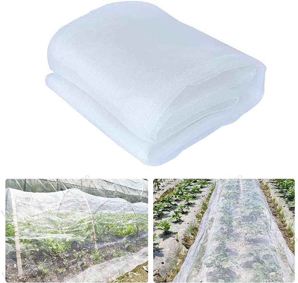 Plant Bug Net 10 x 20Ft - Insect Netting for Garden Plant, Ultra Fine Mesh Cover Protection Netting Bird Barrier for Vegetable Plants Fruits Flowers Crops Greenhouse, Net Cover…