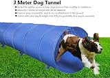 Unibos Dog Training Tunnel 3M Outdoor Foldable Agility With Pins Bag view 3