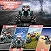 RC Truck Shooting Water Bullets 2.4Ghz Remote Control Car Toys Monster Truck with LED Light Realistic Sounds & Music Rear Fog Stream 2 Rechargeable Batteries Birthday Gifts for Kids Boys Girls (Red)