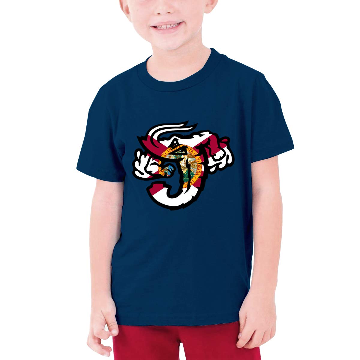 T Shirts Jacksonville Jumbo Shrimp Florida Flag Short Sleeve Shirt O