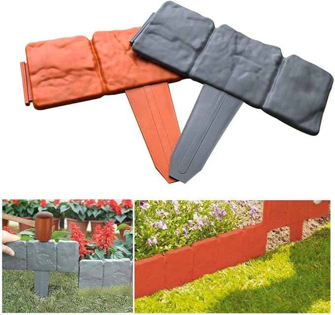 Usmile Garden Edging，Gardening Imitation Stone Garden