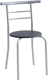 mcc direct Dining Table and Chairs Set Metal Wood Effect Barley Black view 5
