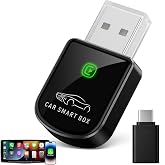 Luckyish Wireless Carplay Adapter for iPhone Latest Upgrade, Tiny Bluetooth Receiver Convert Wired to Wireless for Apple Car Play Plug &amp; Play, Zero-Lag Media GPS Works with 2016+ Cars (Ebony Black)