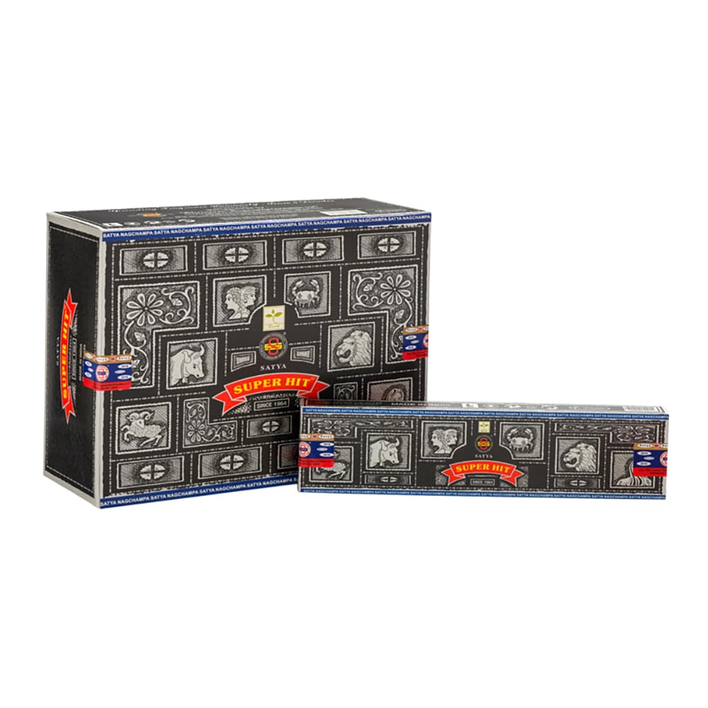 VIE Satya Incense Sticks, 12 Packs x 15g, Super Hit