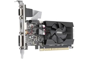 MSI Computer GeForce GT 710 2GB DirectX 12 PCIe x16 2.0 Low Profile Graphic Card (GT 710 2GD3 LP)