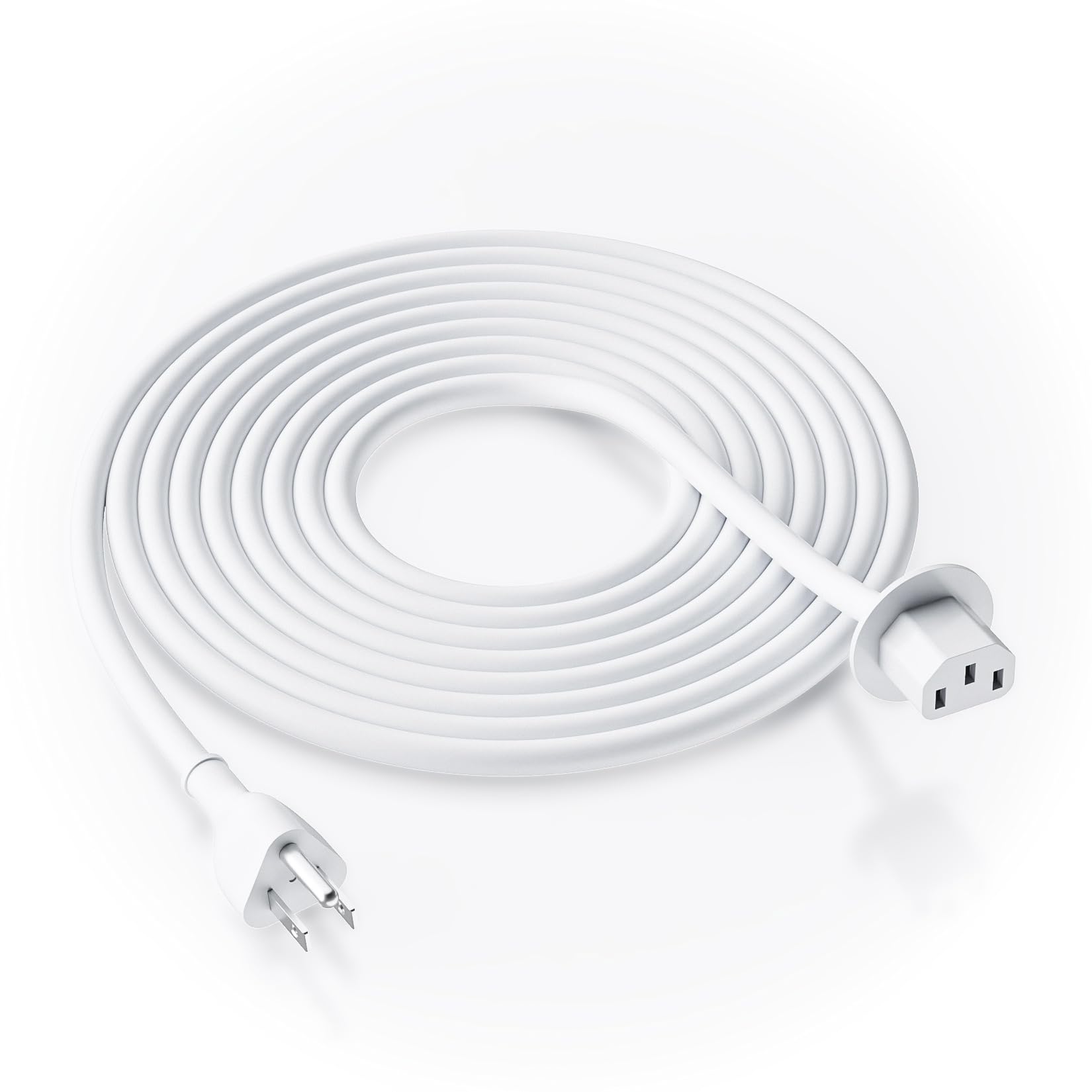 Photo 1 of LUKFOCAB Replacement US Plug Extension Cable for Apple iMac 21.5' 27" Inch, Power Supply Adapter Cord Compatible for A1418 A1419 622-0390 2012 Late-2018, White