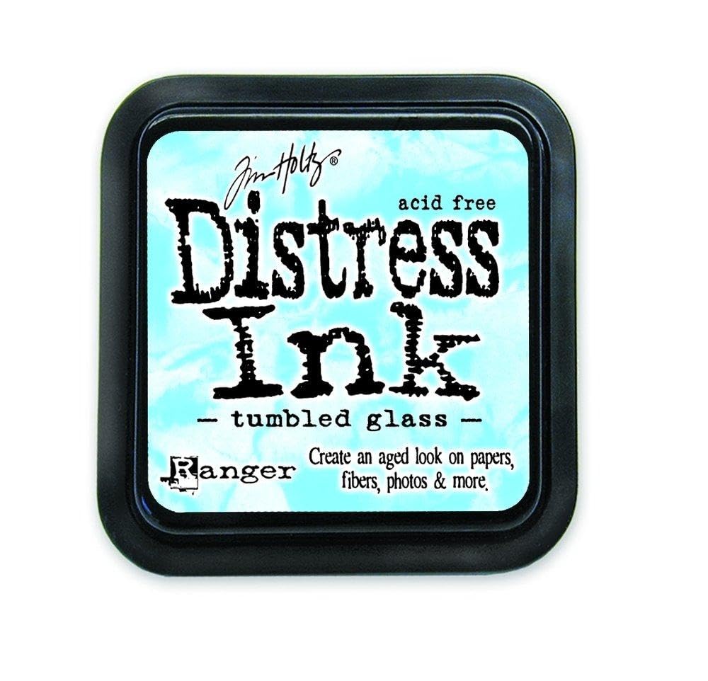 Tim Holtz DIS-27188 Ranger Distress Pad, Tumbled Glass, Blue