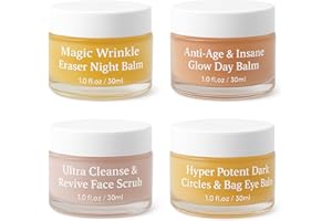 MILIZHIWU Froya Organics Mature Skin Face Balm, 4-In-1set, with Pomegranate, Arctic Rosehip & Mountain Arnica & Squalane, Anti-Wrinkle and Moisturizing, Natural Skin Care, for Mature Women’S Skin, 30ml