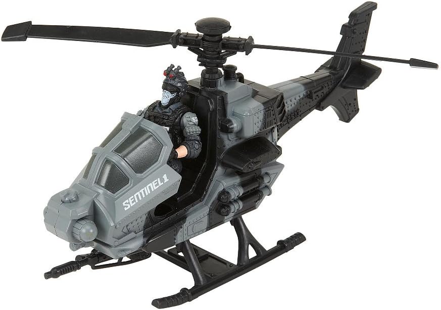 True Heroes Sentinel 1 Combat Helicopter - Gray/Black