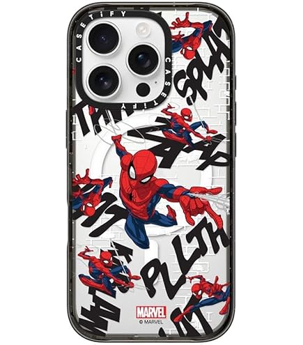 CASETiFY スパイダーマンコラボ iPhone16 Pro MagSafe Amazon.com: CASETiFY Clear iPhone 16 Pro Case [Spider-Man Co