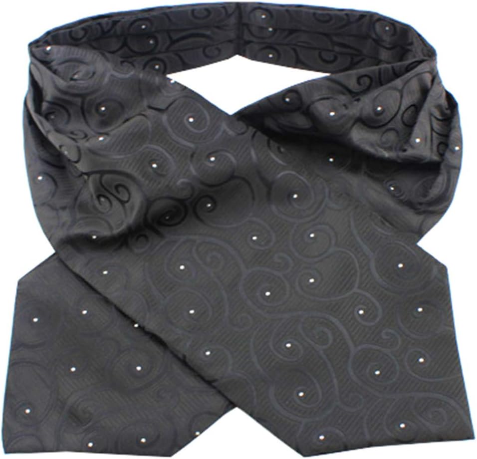 L04BABY Men's Paisley Silk Tie Jacquard Woven Luxury Cravat Scarf Ascot Neckties