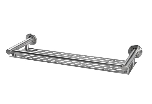 MB1106 - Edelstahl Wandregal in 5 Längen (gebürstet, 50cm)