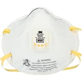 3M Particulate Disposable Respirator 8210V, Pack of 80, NIOSH APPROVED | Cool Flow Valve, Smoke, Grinding, Sanding, Sawing, Sweeping, Woodworking, Dust