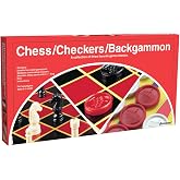 Pressman Chess / Checkers / Backgammon - 3 Games in One