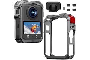 Metal Frame Cage for DJI osmo 360, Aluminum Case Protective Frame Expansion Housing Shell, Quick Release Adapter for DJI osmo