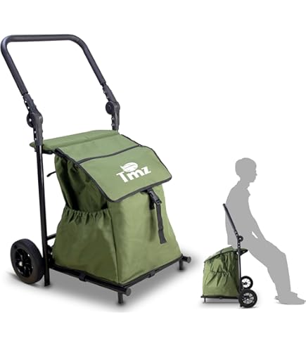 Trolley Dolly TMZ Heavy-Duty Foldable Shopping Cart With Removable