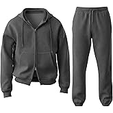 PIDOGYM Mens Tracksuits 2 piece set Hoodies and Sweatpants Outfits Sweatsuits for Men Full Zip Up