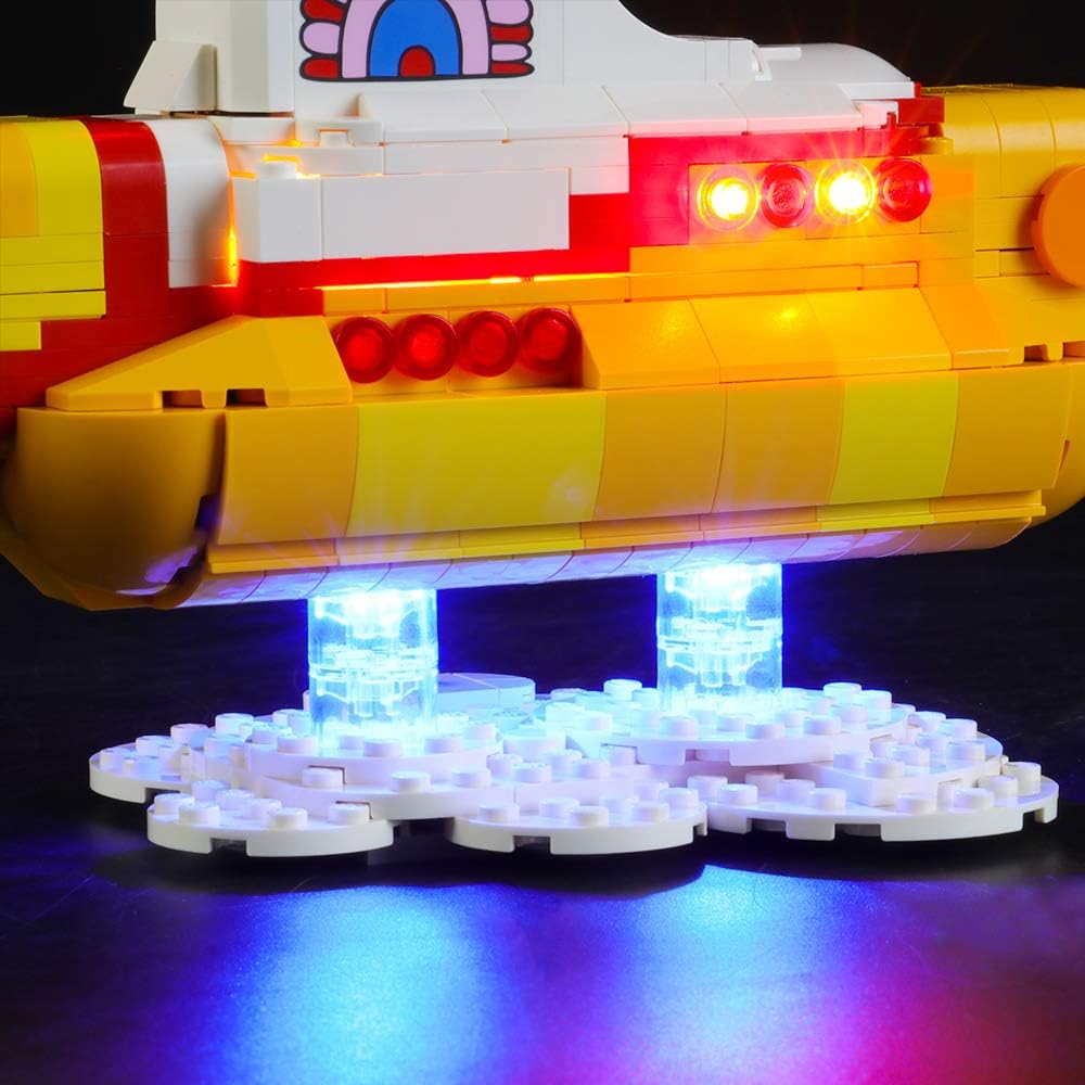 BRIKSMAX Led Lighting Kit for LEGO Yellow Submarine,Compatible with LEGO 21306 Building Blocks Model- Not Include the Lego Set - Image 5