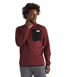 The North Face Men's Crest 1/4 Zip, Sumac/TNF