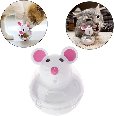 Longsw Distributeur De Nourriture Pour Animaux De Compagnie Chien Chien Chat Tasse Drôle En Plastique Conteneurcouleur Aléatoire