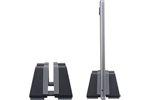 Psitek Adjustable Vertical Laptop Stand - 6061 Aluminum, Universal Fit for MacBook & All Laptops (Up to 17 inches) - Fashion 