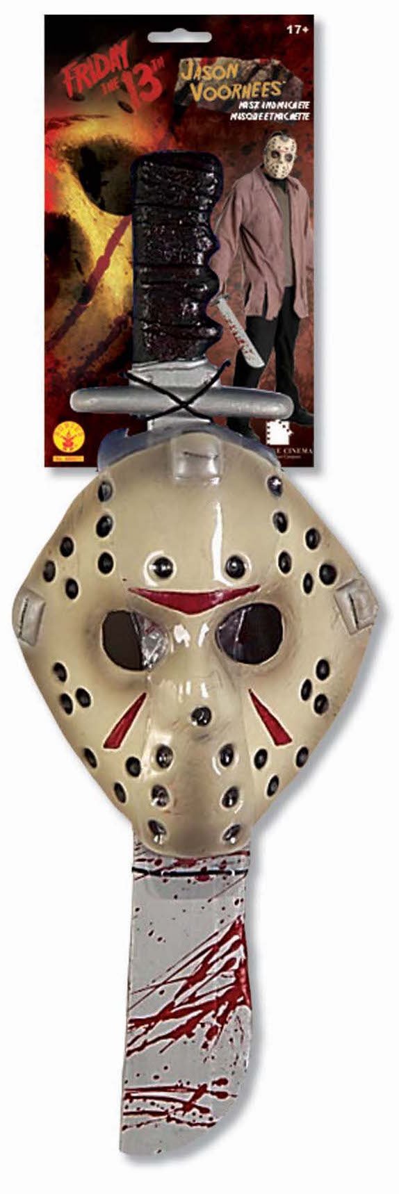 Friday The 13Th Jason Voorhees Mask And Machete Set