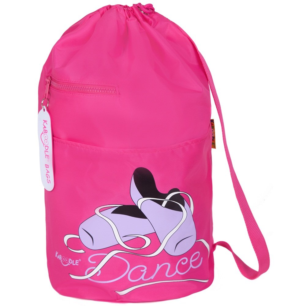 Kaboodle Childrens Waterproof Swim and Sports Bag - Pink Ballet Shoes