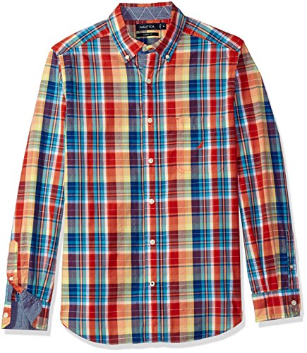 Nautica Men's Plaid Button Down Shirt
