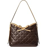 LOVEVOOK Purses for Women Soft Leather Hobo Handbags Quilted Crossbody Bag Designer Carteras Para Mujer Bucket Purse