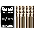 Owl Tools 5/64" Inch Cobalt Drill Bits - 13 Pack of M35 Cobalt Drill Bits with Storage Case - Perfect Drill Bits for Metal, Hardened & Stainless Steel, Cast Iron, and More!