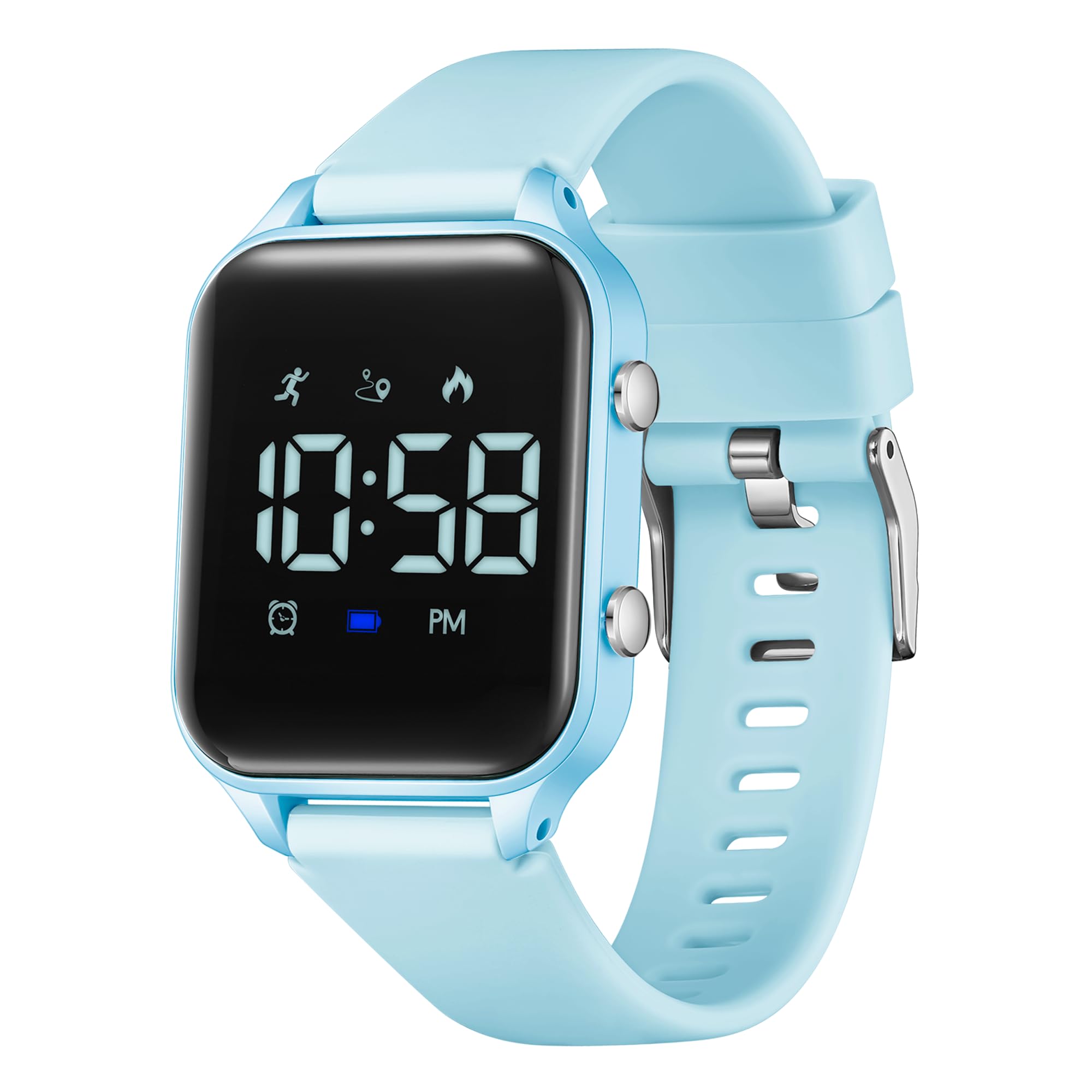 Photo 1 of L LAVAREDO Waterproof Kids Digital Watches for Boys Girls,Sport Watch with Pedometer Stopwatch Vibration Alarm for Ages 5-13,No App Fitness Tracker Watch for Kids Teens Birthday