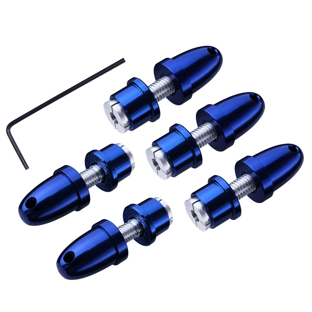 Hobbypark 5pcs RC Plane Bullet Spinners Propeller Adapter