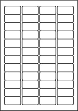 SmithPackaging A4 Self Adhesive Address Labels 48 Per Sheet 100 Sheets 4800