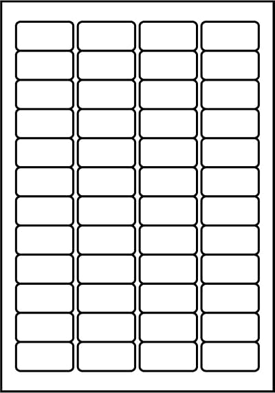 SmithPackaging A4 Self Adhesive Address Labels 48 Per Sheet 100 Sheets 4800